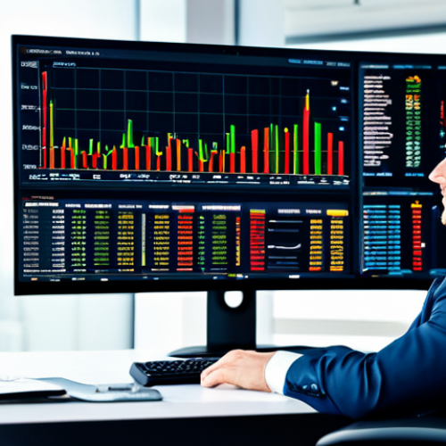 Home 11 AI-Powered Financial Analysis**
A professional financial analyst, fully clothed in a modest business suit, sitting at a desk with multiple monitors displaying stock charts and financial data. The office is modern and brightly lit. The scene should convey intelligence and analytical thinking. Appropriate attire, safe for work, perfect anatomy, correct proportions, natural pose, professional photography, high quality, family-friendly.
**