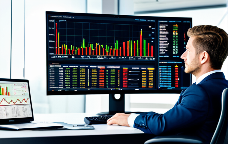 AI-Powered Financial Analysis**
A professional financial analyst, fully clothed in a modest business suit, sitting at a desk with multiple monitors displaying stock charts and financial data. The office is modern and brightly lit. The scene should convey intelligence and analytical thinking. Appropriate attire, safe for work, perfect anatomy, correct proportions, natural pose, professional photography, high quality, family-friendly.
**