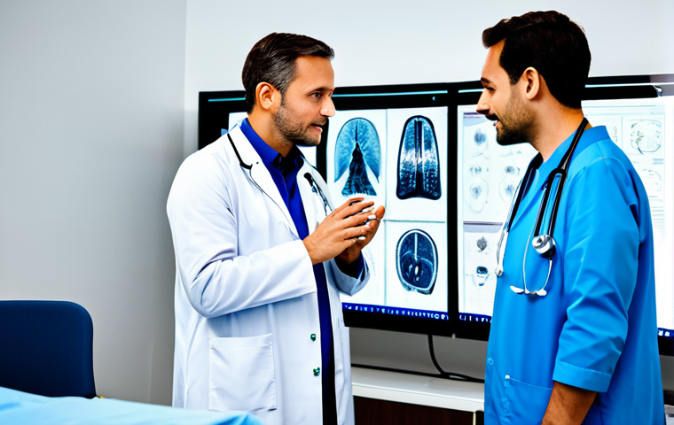 AI in Healthcare**
"A team of doctors and AI specialists collaborating in a modern hospital setting, analyzing medical images on a large screen, fully clothed, professional attire, safe for work, perfect anatomy, correct proportions, family-friendly, emphasizing innovation and collaboration in medical technology, proper finger count, well-formed hands, natural body proportions, appropriate content."
**