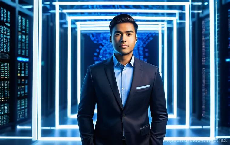 AI 개발 관련 자격증 - **Prompt 1: "The AI Career Catalyst"**
A confident, diverse male professional in his late 20s, w...