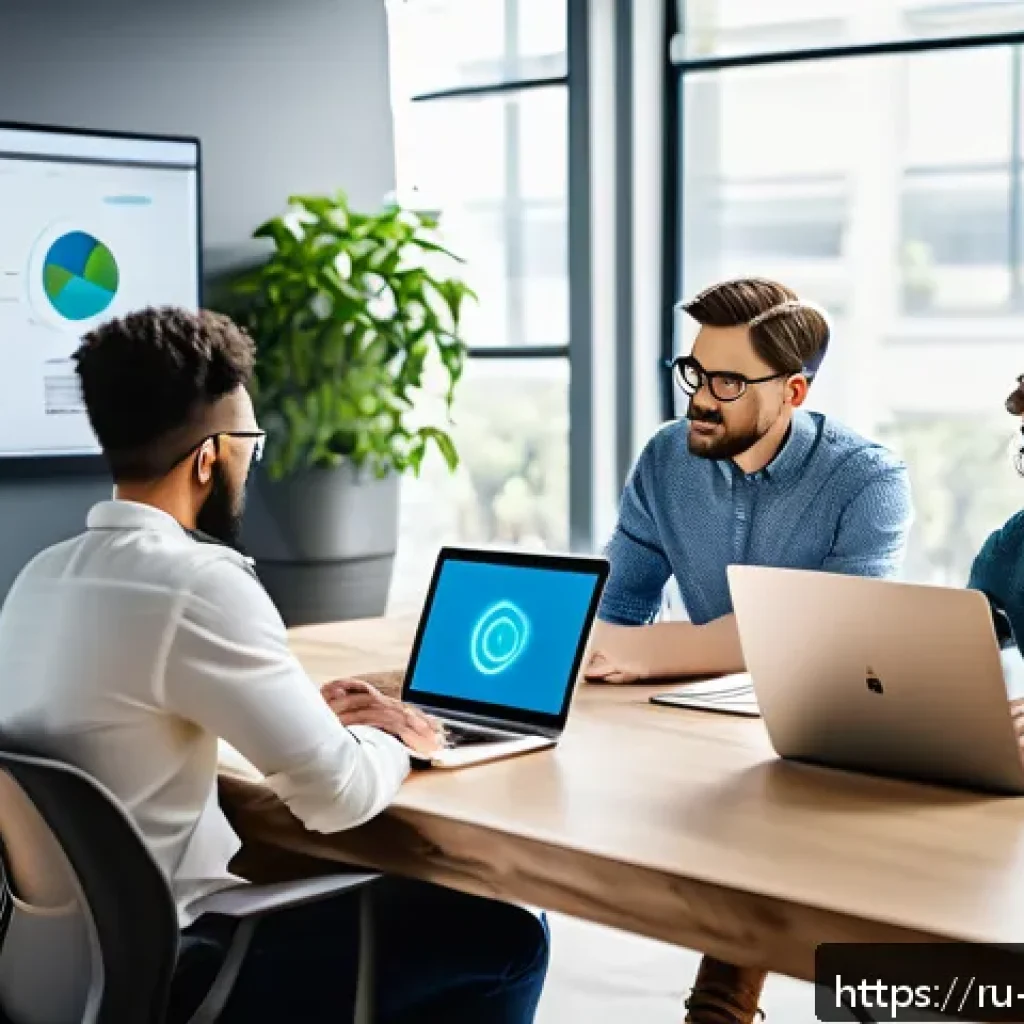 AI 개발자 자격 취득 방법 - A modern workspace scene featuring a diverse group of young professionals collaborating on AI certif...